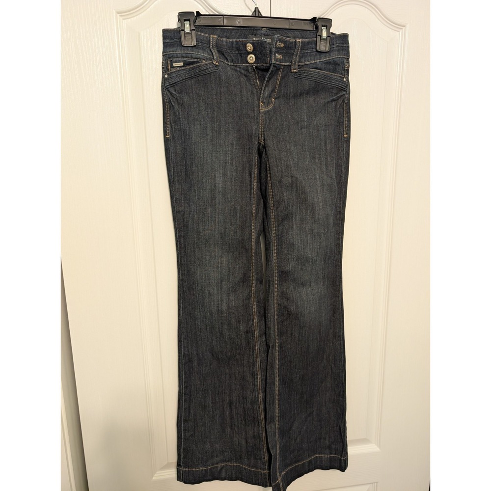 White House Black Market Trouser Flair Jeans Blanc 00S